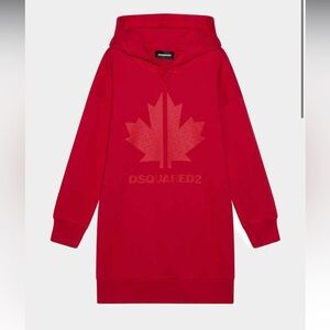 DSQUARED Canada Hoodie Sweatshirt Dress Sport Edition NEW NWT